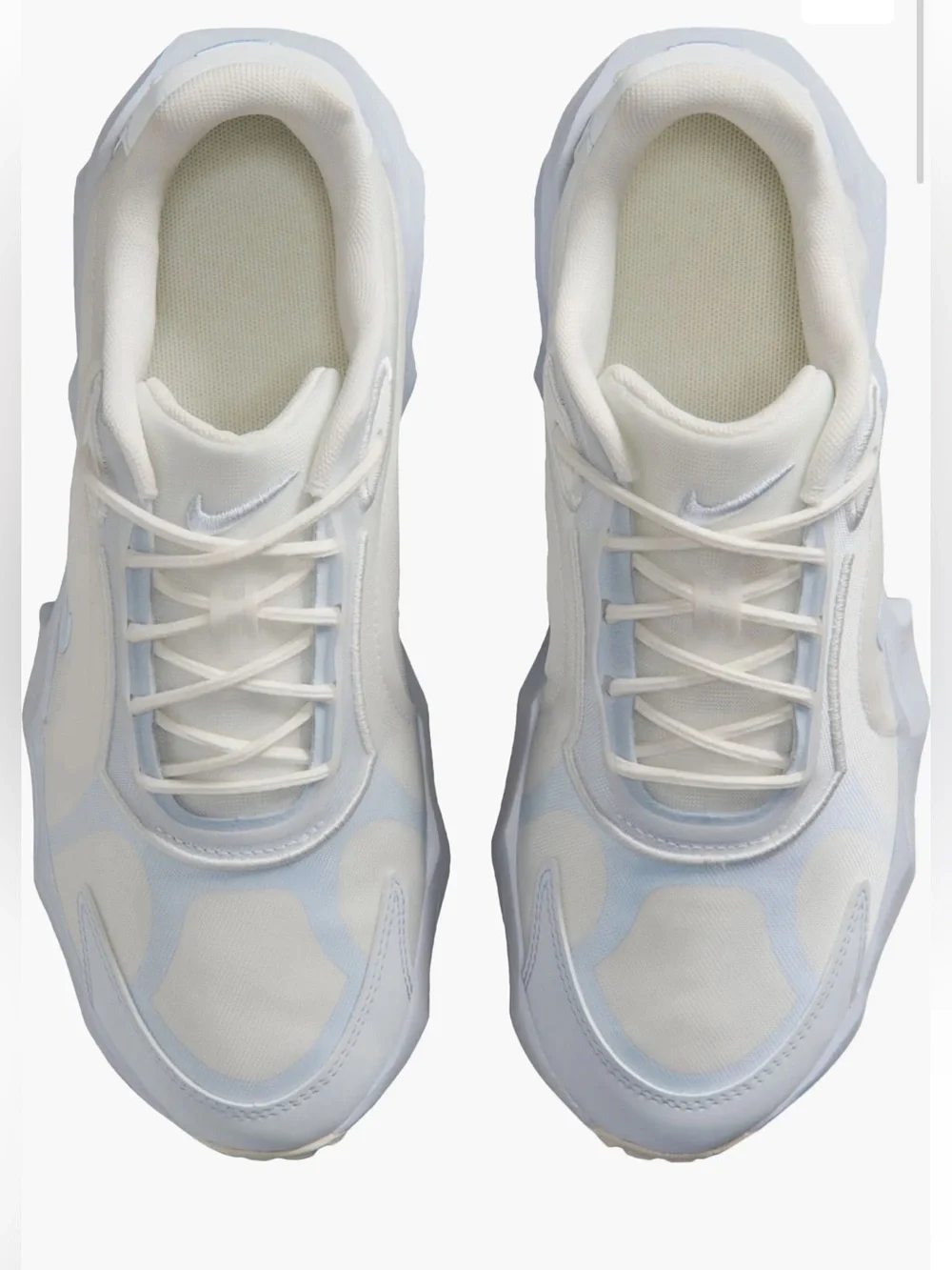 Nike Women's White and Light Blue Sneakers